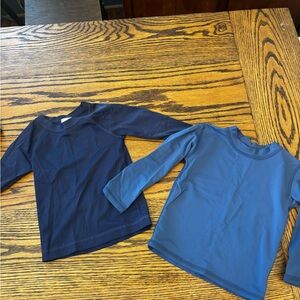 Hanna Andersson Kids Swim Rashguards - Navy and Blue
